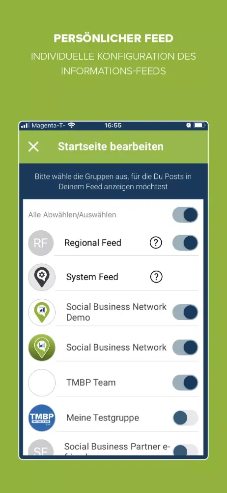 Social Business Network Screenshots