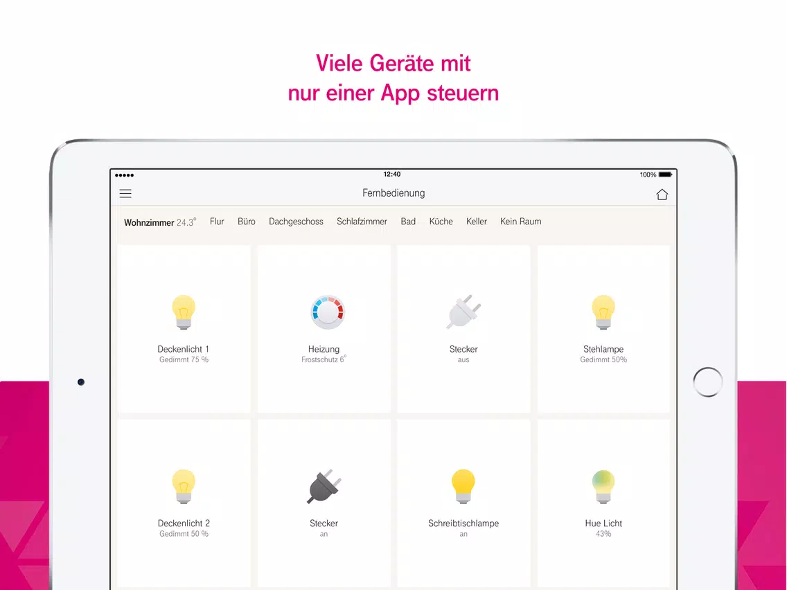 Magenta Smart Home Austria iPad 應用截圖