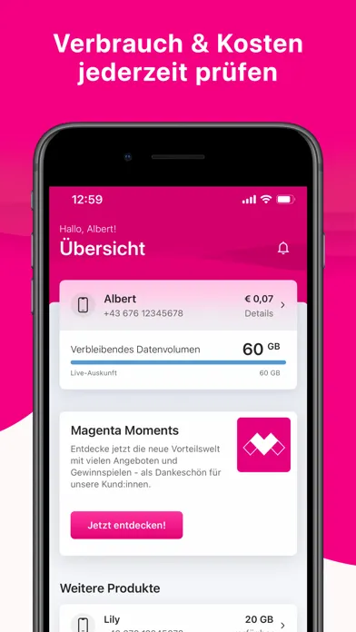 Zrzuty ekranu Mein Magenta (AT)