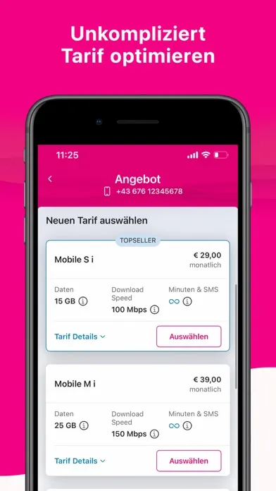 Zrzuty ekranu Mein Magenta (AT)