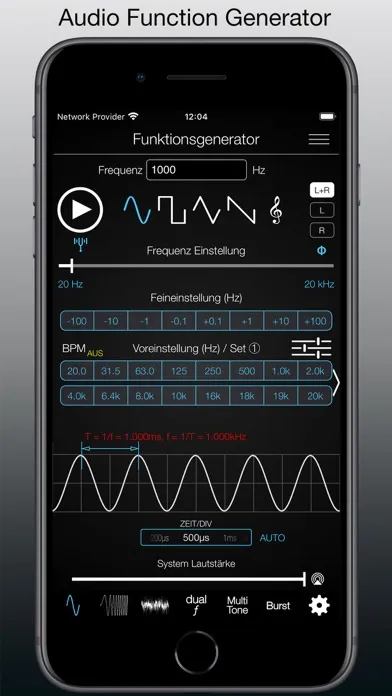Capturas de pantalla de Audio Function Generator
