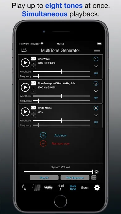 Capturas de pantalla de Audio Function Generator