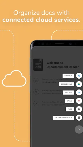ภาพหน้าจอของ OpenDocument Reader - view ODT
