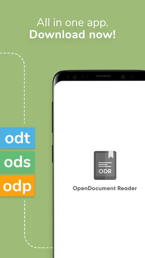 ภาพหน้าจอของ OpenDocument Reader - view ODT