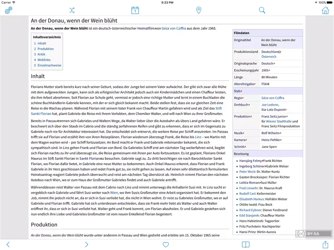 Ảnh chụp màn hình của Austria Forum iPad 