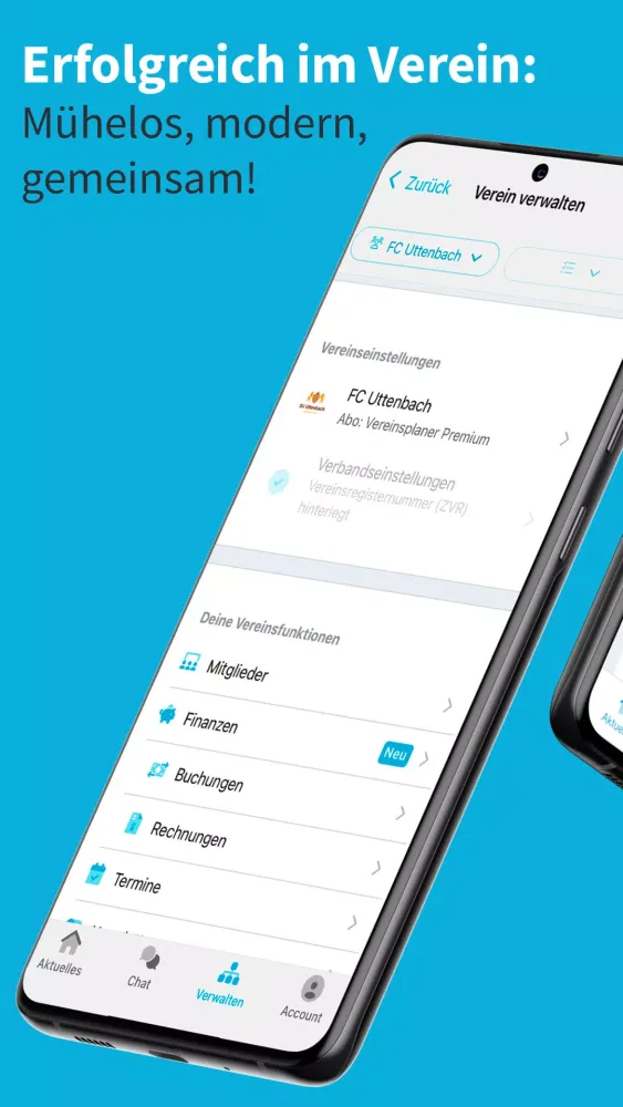 Vereinsplaner Screenshots