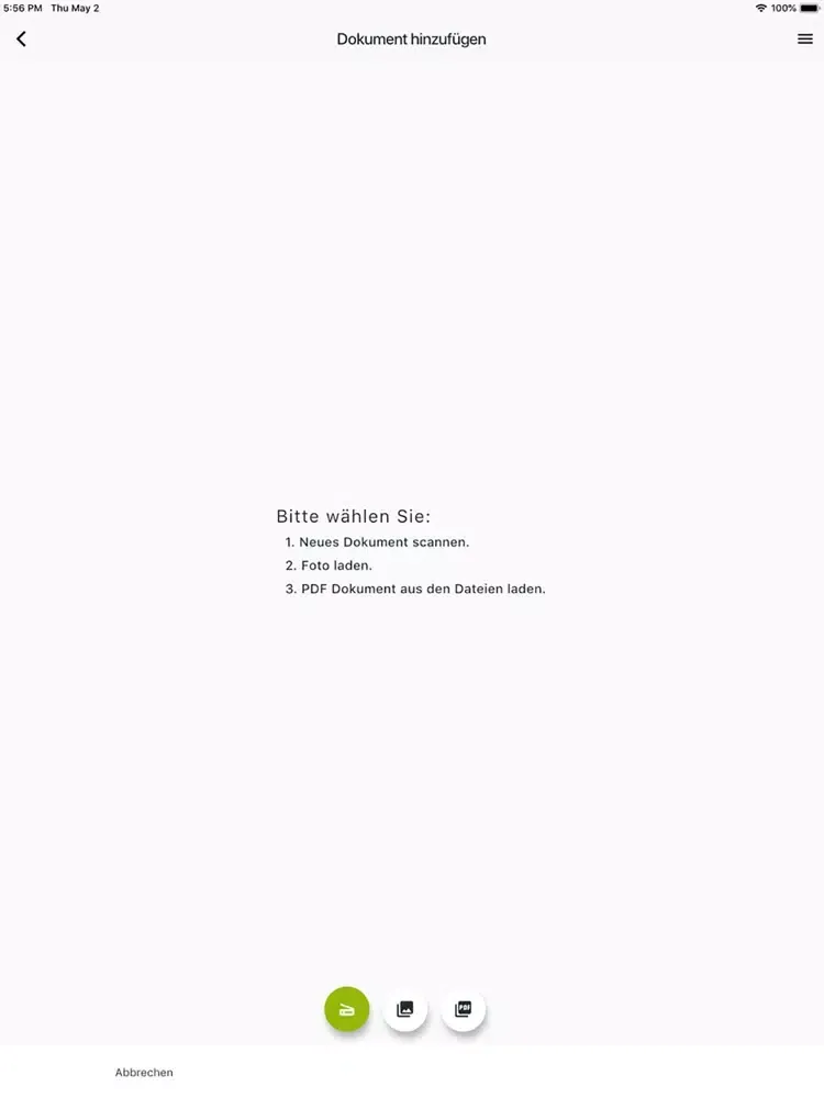 DocScan Zangl, Pache & Partner iPad  스크린샷