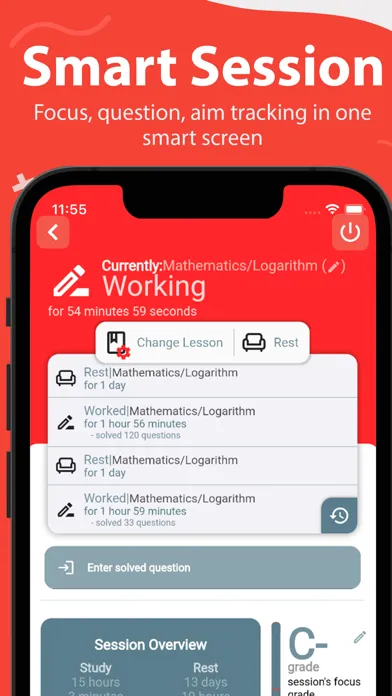 ภาพหน้าจอของ Study Tracker - Focussing App