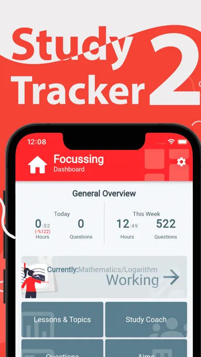 ภาพหน้าจอของ Study Tracker - Focussing App