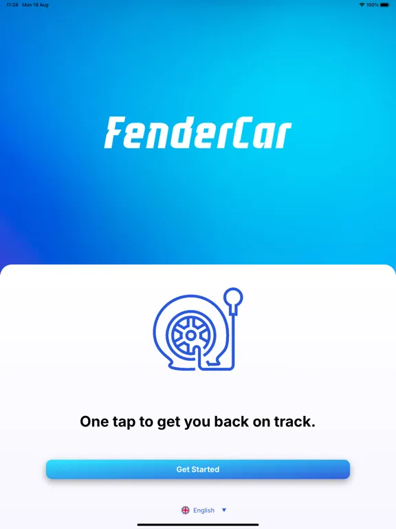 Ảnh chụp màn hình của FenderCar iPad 