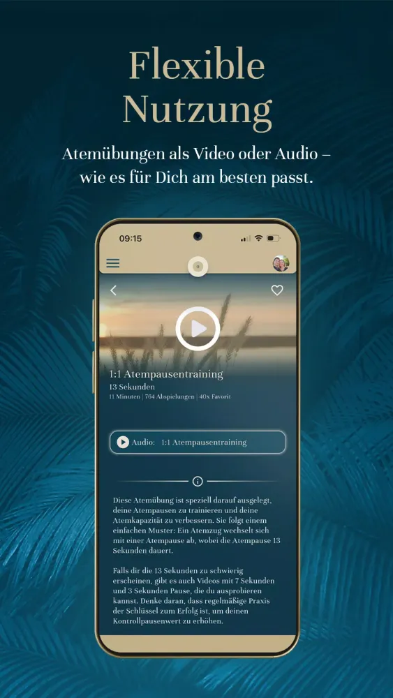 AtemFlow:Atemübungen & Buteyko Screenshots