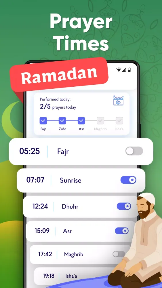 Tangkapan layar Prayer Time Pro: Athan & Quran