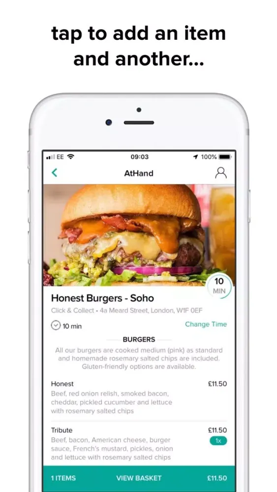 Zrzuty ekranu AtHand: Food Click & Collect
