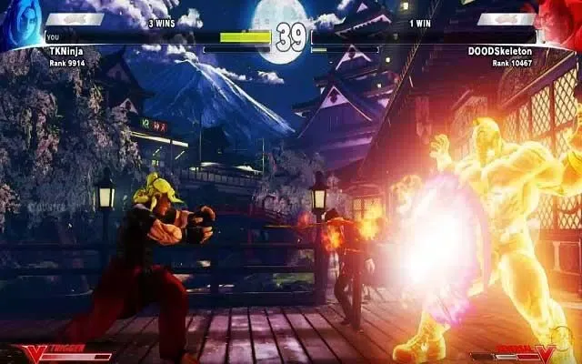 Capturas de tela do Street Fighter 5 guia
