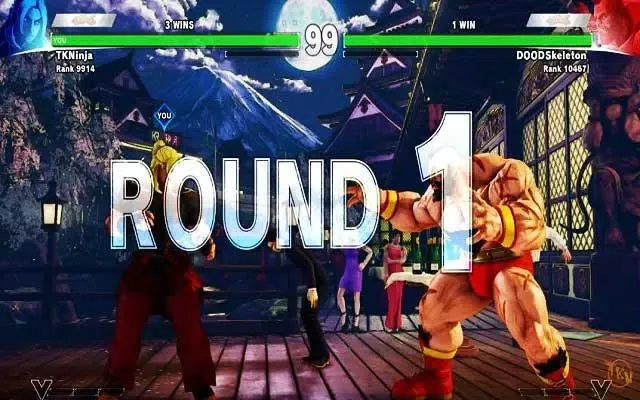 Capturas de tela do Street Fighter 5 guia
