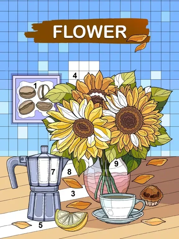 Art games: Color by number iPad  Screenshots
