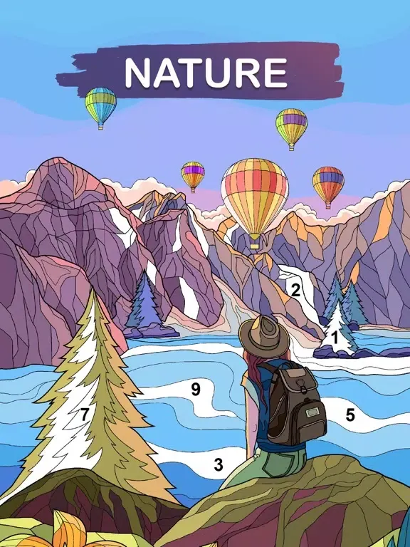 Art games: Color by number iPad  Screenshots