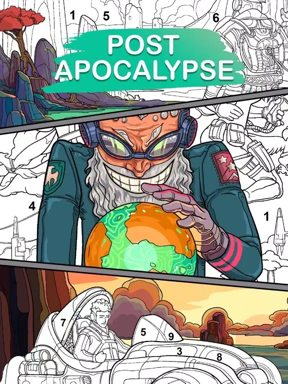 Art games: Color by number iPad  Screenshots