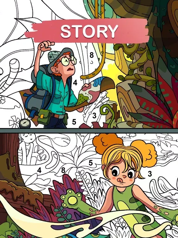 Art games: Color by number iPad  Screenshots