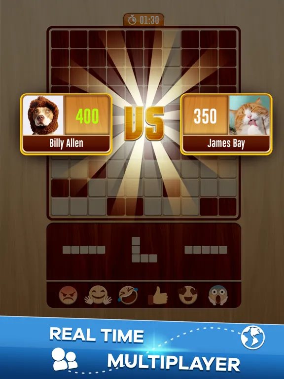 Woody Battle Block Puzzle Dual iPad  Screenshots