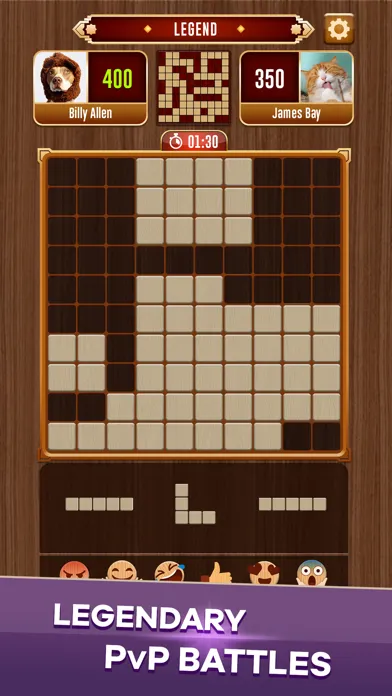 Woody Battle Block Puzzle Dual Screenshots
