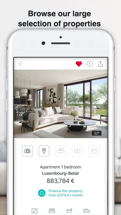 Captures d'écran de atHome Luxembourg - Immobilier