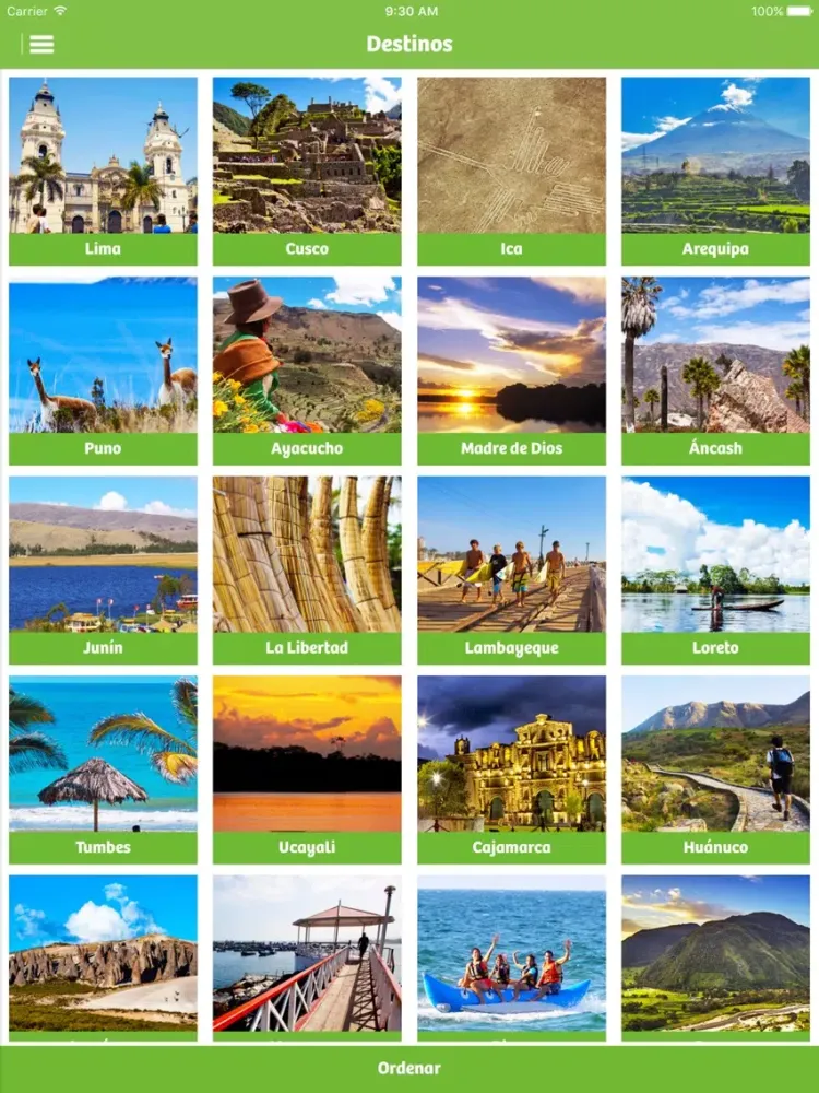 Peru Travel iPad  Screenshots