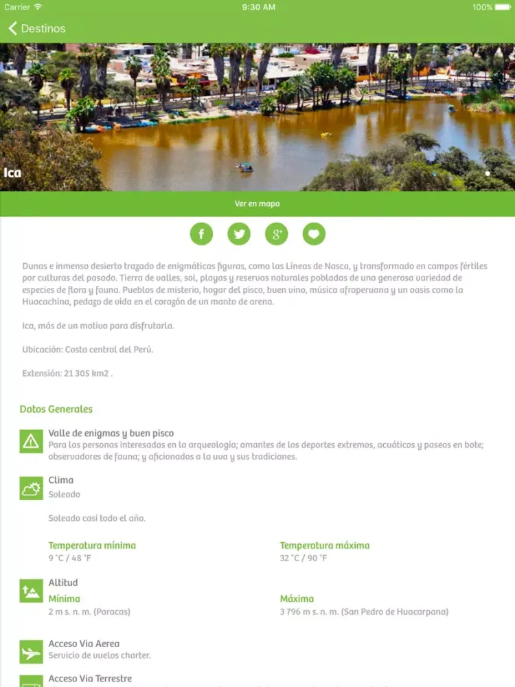 Peru Travel iPad  Screenshots