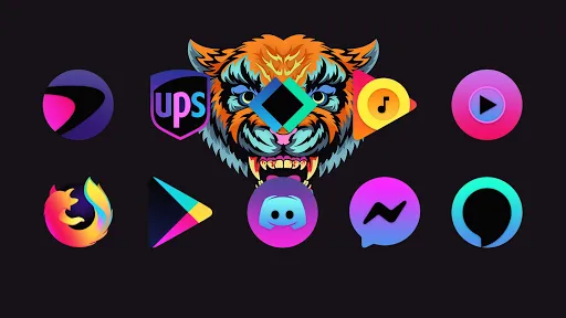ATOMIC - Dark Retro Icon Pack Screenshots