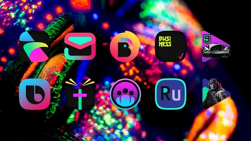 ATOMIC - Dark Retro Icon Pack Screenshots
