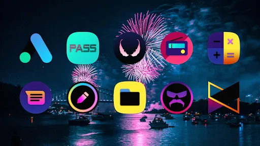 ATOMIC - Dark Retro Icon Pack Screenshots