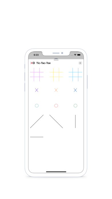 ภาพหน้าจอของ Message Tic-Tac-Toe