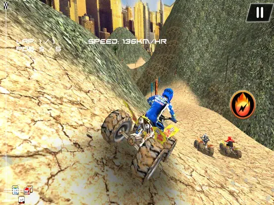 Atv Dirt Bike Racing : 3D Race iPad  سکرین شاٹس