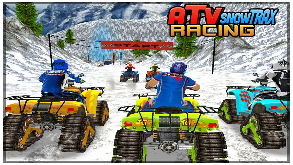 ATV Snow Trax Racing ( on 3D Ice road tracks ) Screenshots