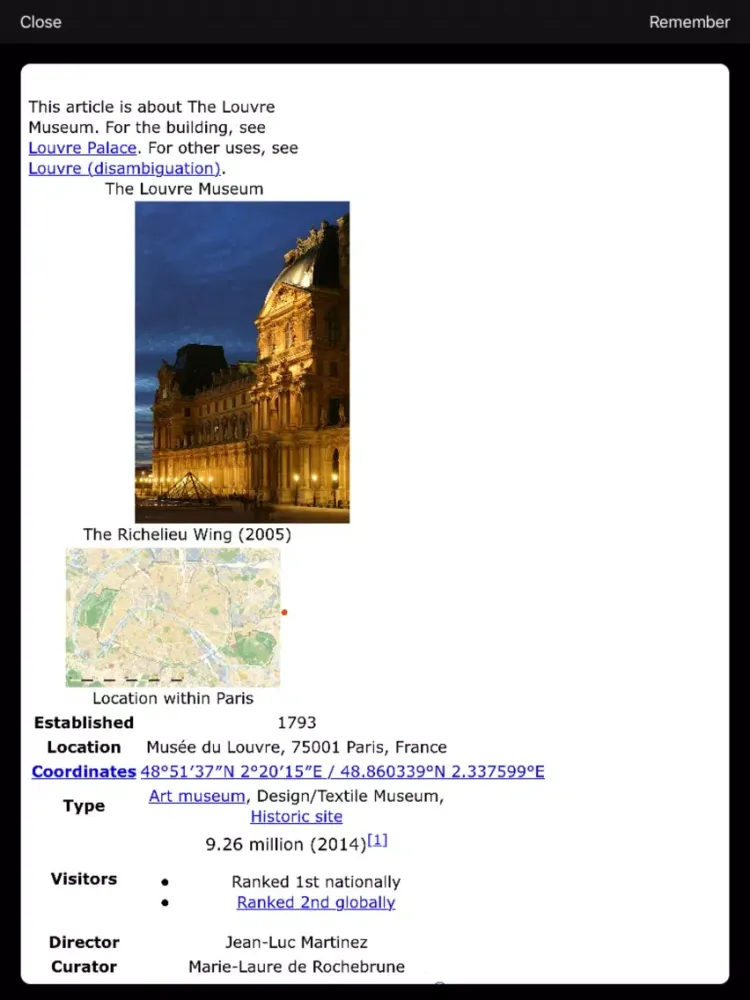 Screenshot di WikiBookz iPad 