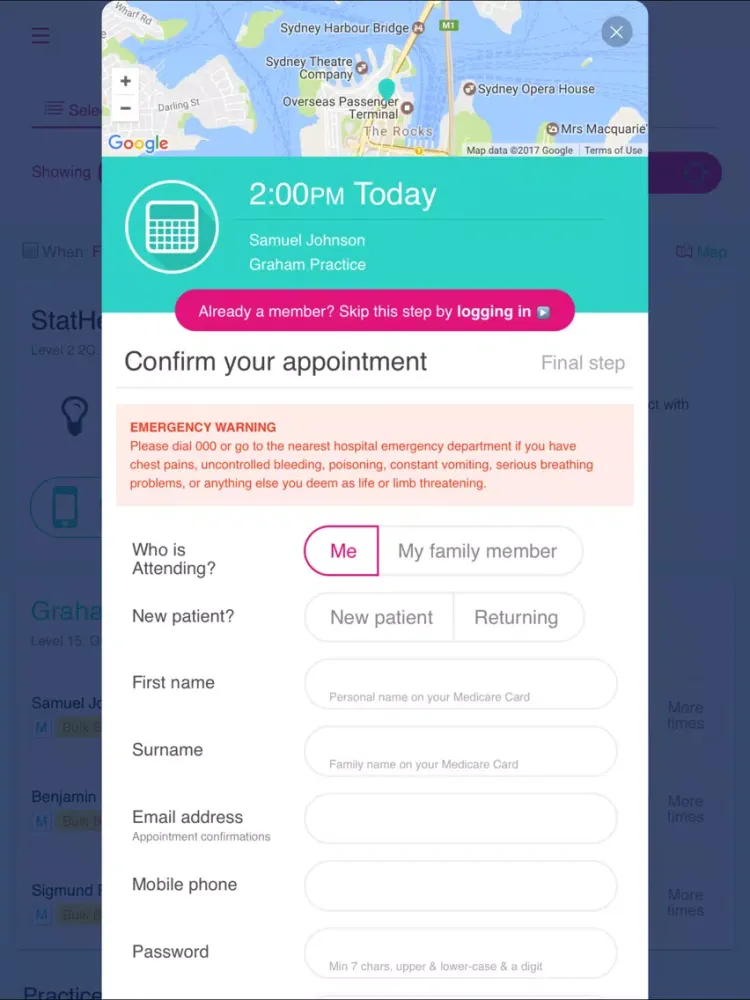 MyHealth1st iPad  스크린샷