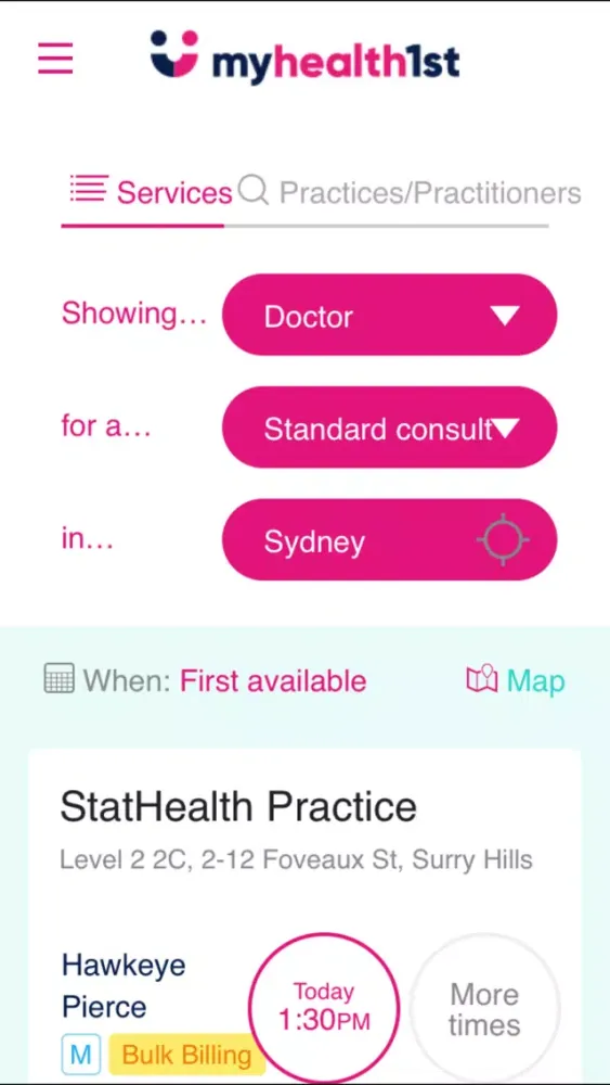 MyHealth1st 스크린샷