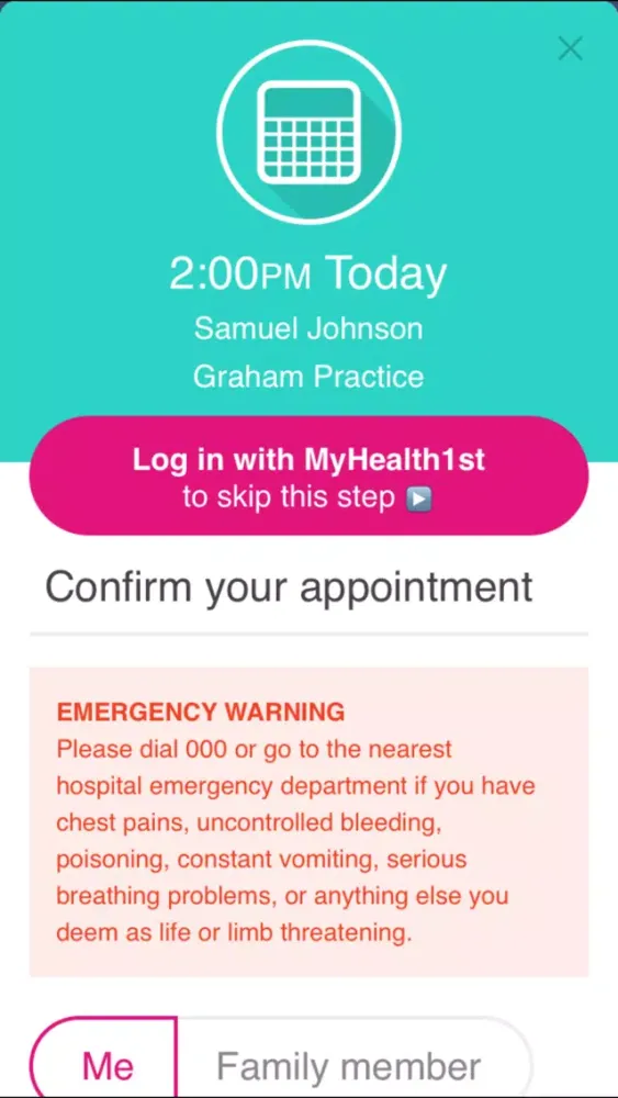 MyHealth1st 스크린샷