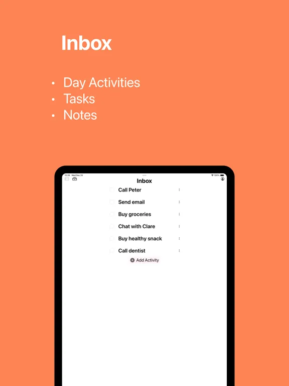 Tangkapan skrin Daily Planner List - Mono Task iPad 