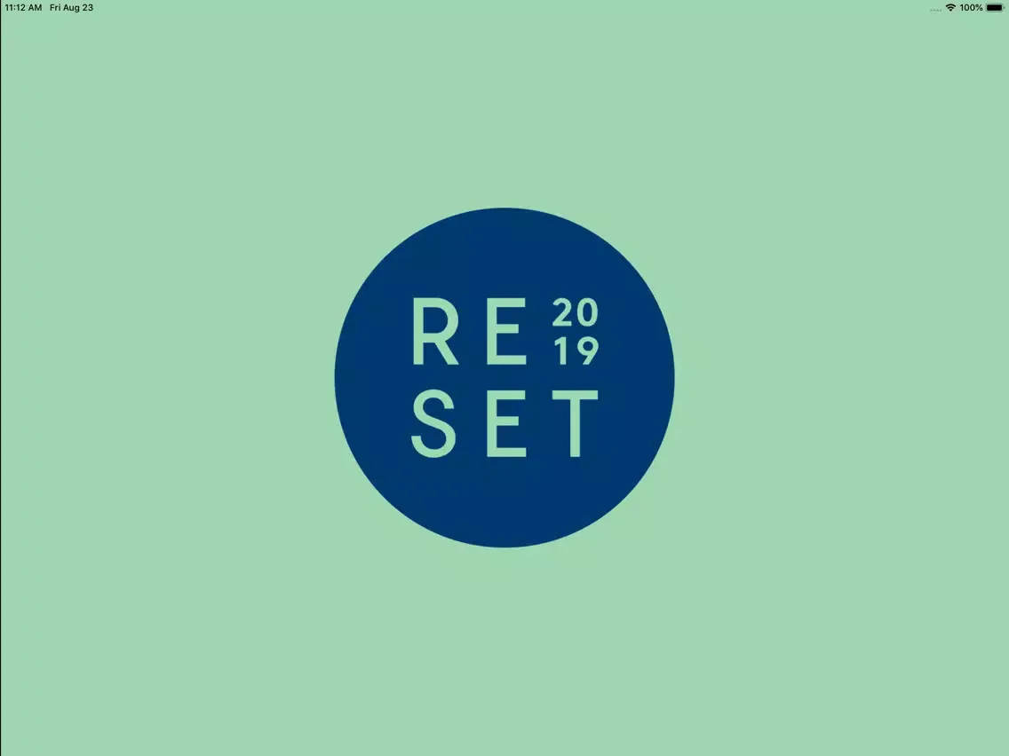 Tangkapan skrin AANA presents RESET 2019 iPad 
