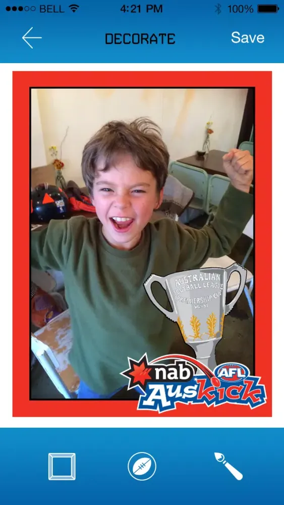 Screenshot di NAB AFL Auskick–Big Time Pics