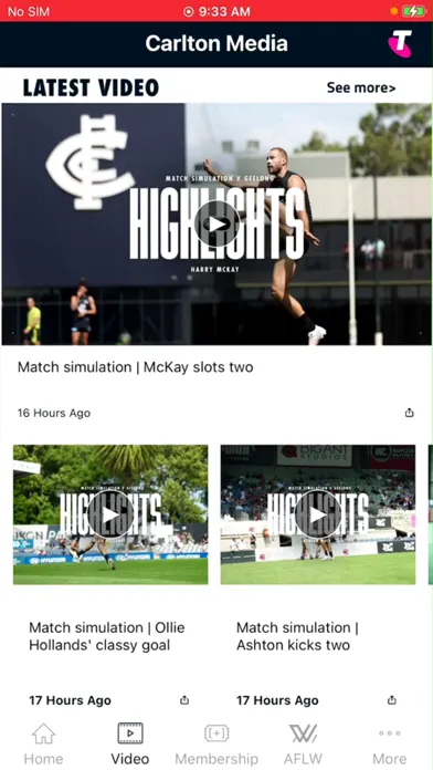 Скриншоты Carlton Official App