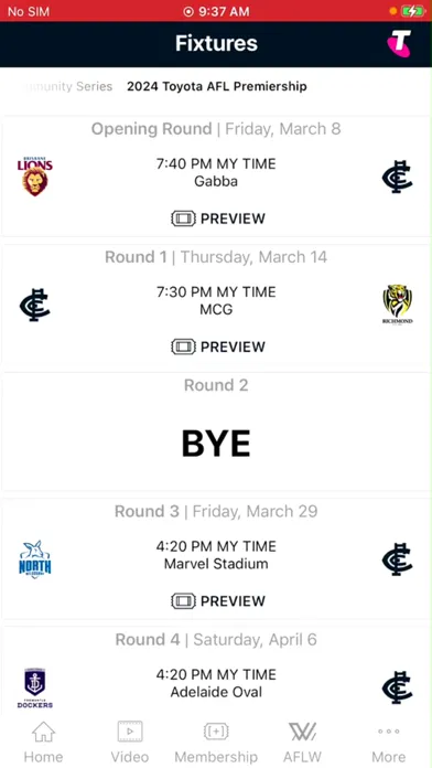 Скриншоты Carlton Official App
