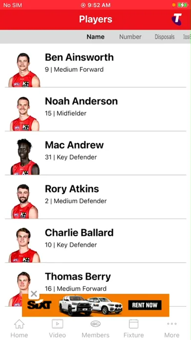 Gold Coast SUNS Official App Ekran Görüntüleri
