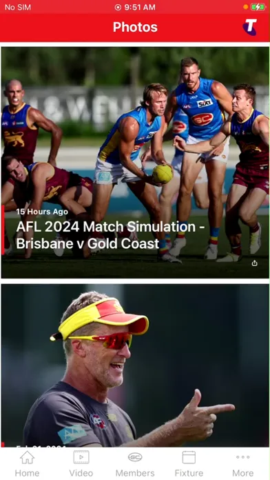 Gold Coast SUNS Official App Ekran Görüntüleri