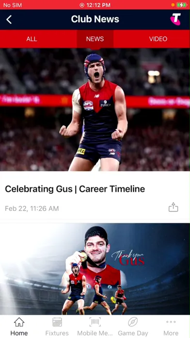 Melbourne Official App スクリーンショット
