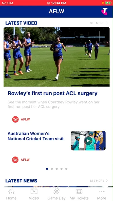West Coast Eagles Official App Ekran Görüntüleri