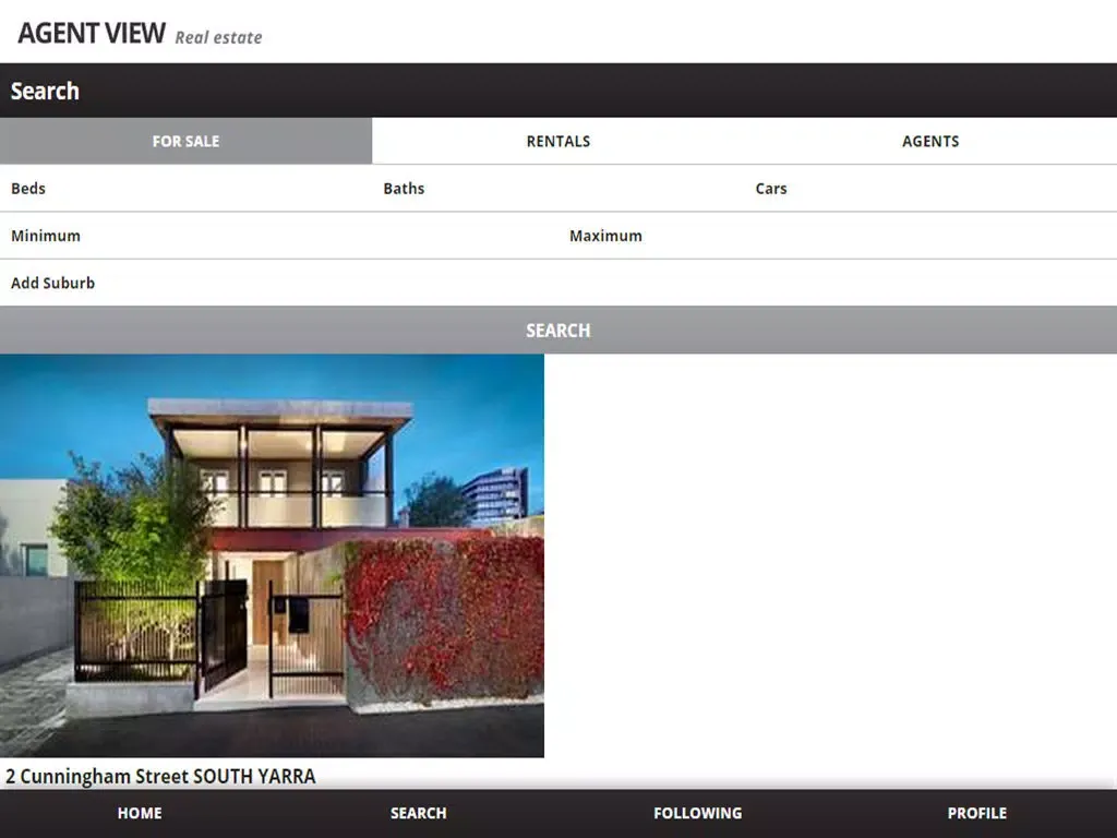 ภาพหน้าจอของ Agent View Real Estate iPad 