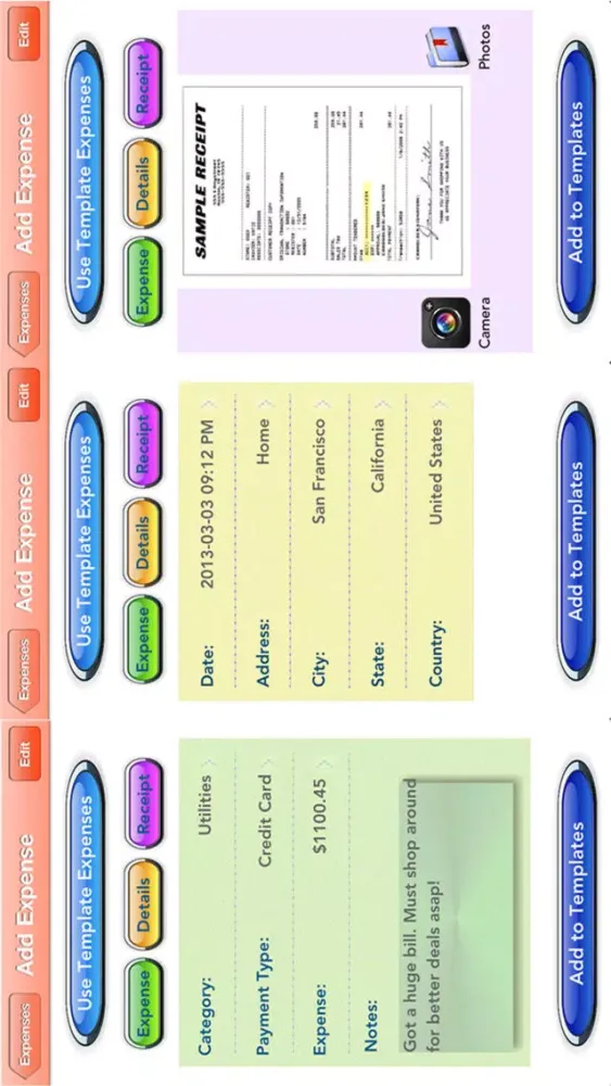 Zrzuty ekranu My Xpense Tracker Diary HD GPS