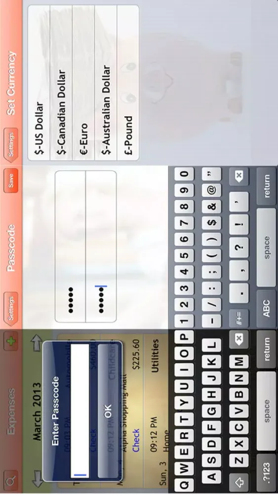 Zrzuty ekranu My Xpense Tracker Diary HD GPS
